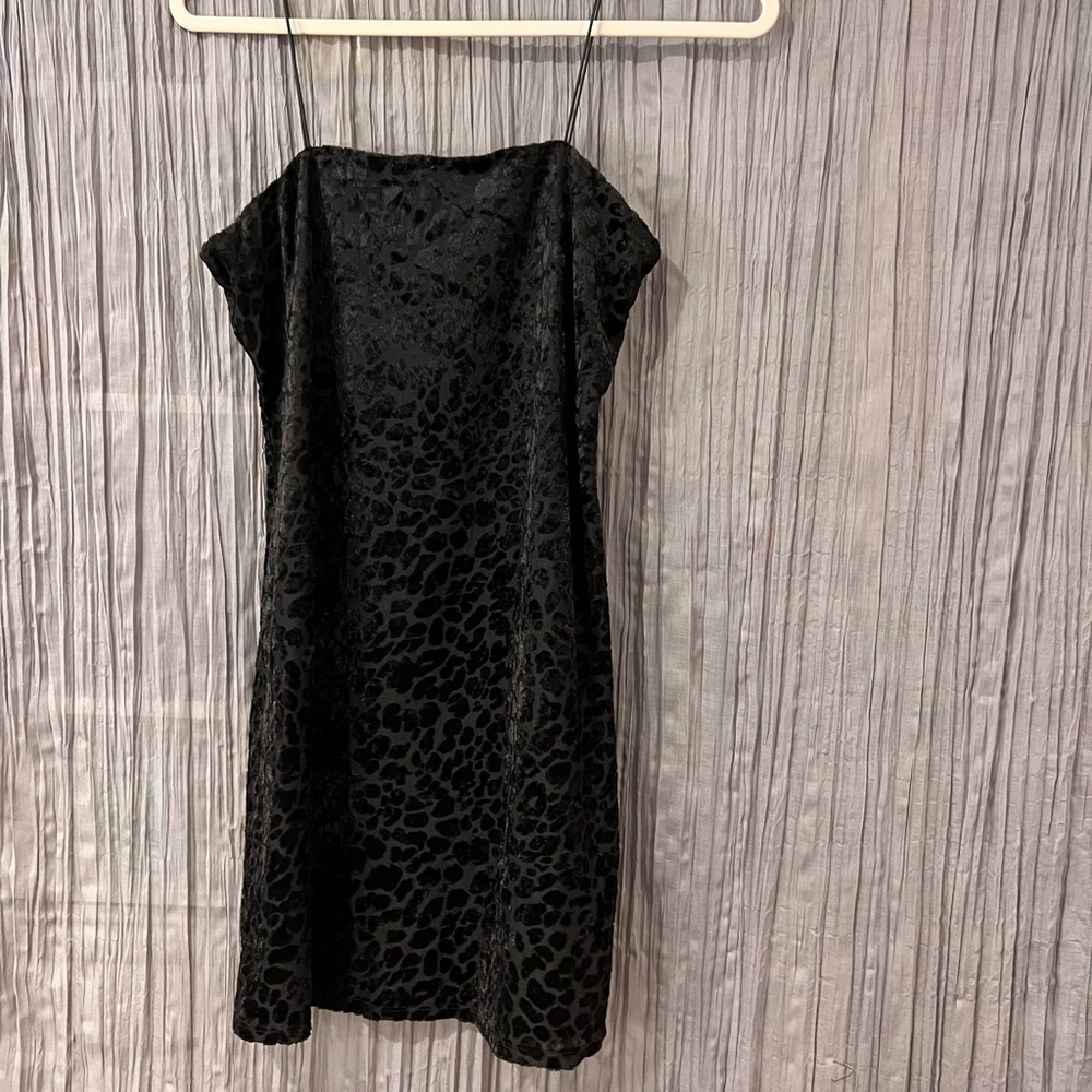 Black mini dress